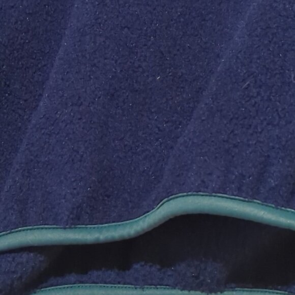 WOOLRICH Jacket Mens XL Vintage Long-sleeve Quarter Snap Pullover Blue Green - Picture 7 of 15